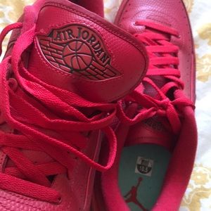 Men’s Air Jordan red shoes